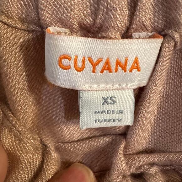 Cuyana Off the Shoulder Linen Blend Top Feminine Romantic Minimalist XS Pink - Picture 6 of 8
